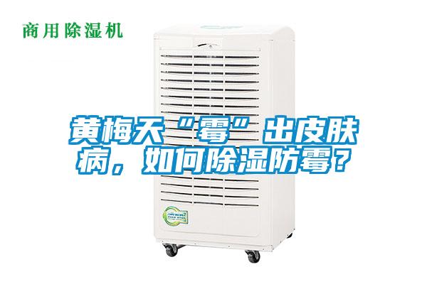 黃梅天“霉”出皮膚病，如何除濕防霉？