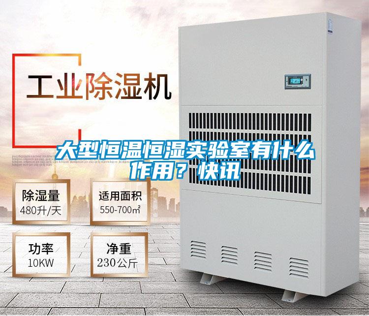 大型恒溫恒濕實驗室有什么作用？快訊