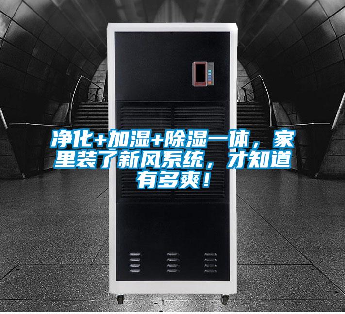 凈化+加濕+除濕一體，家里裝了新風系統，才知道有多爽！