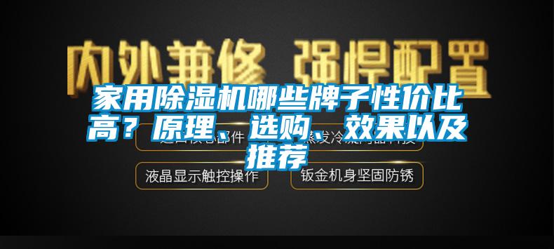 家用除濕機哪些牌子性價比高？原理、選購、效果以及推薦