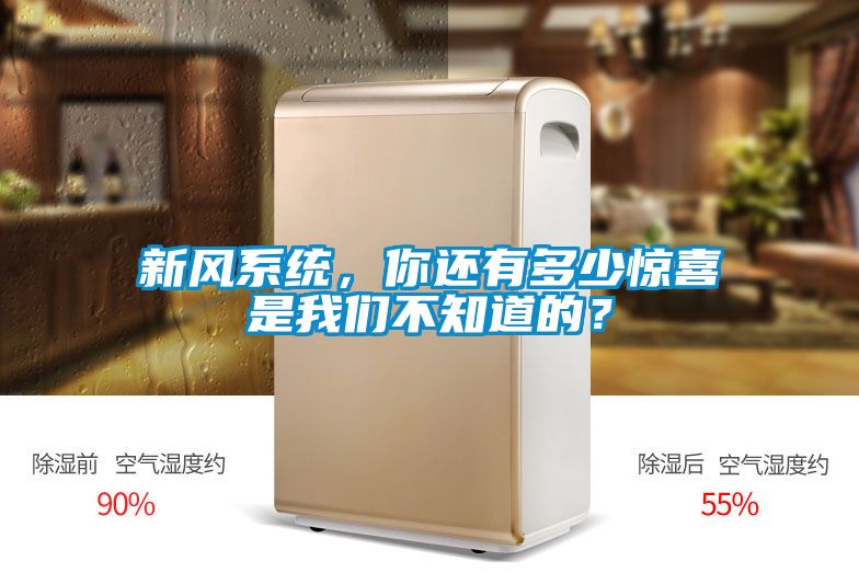 新風系統，你還有多少驚喜是我們不知道的？