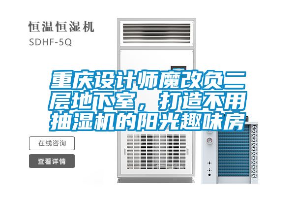 重慶設計師魔改負二層地下室，打造不用抽濕機的陽光趣味房