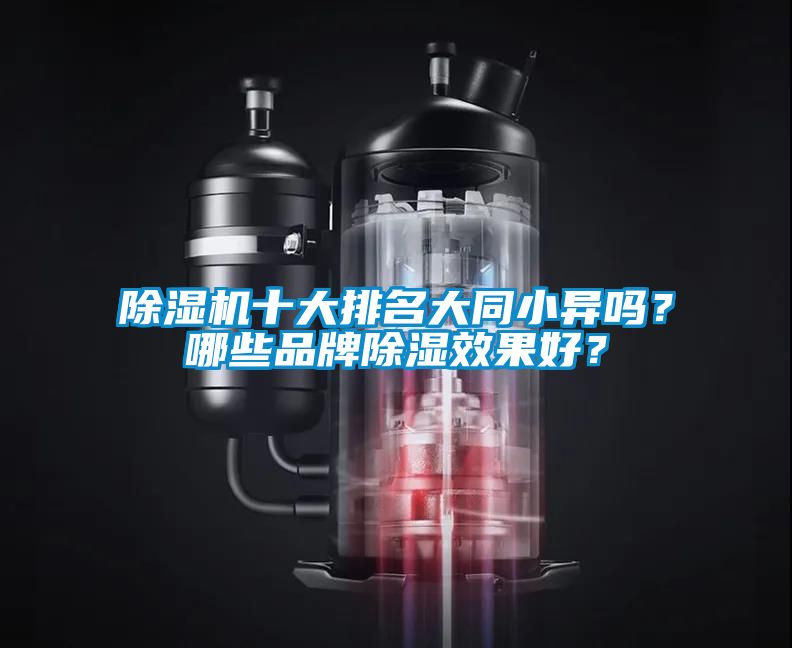除濕機十大排名大同小異嗎？哪些品牌除濕效果好？