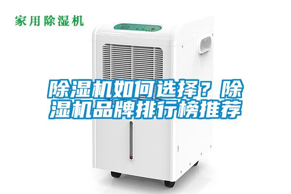 除濕機如何選擇？除濕機品牌排行榜推薦