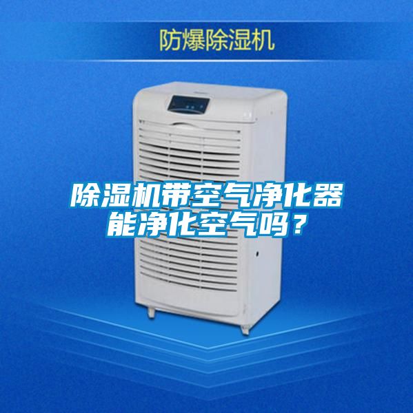 除濕機帶空氣凈化器能凈化空氣嗎？
